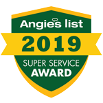 Schatz Construction earned the 2019 Angies List super service award
